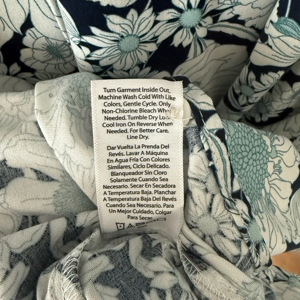 Time and Tru Blue Floral Dress 💙 Size 22/XXXL 🩵 NEW WITH TAGS - Picture 7 of 13